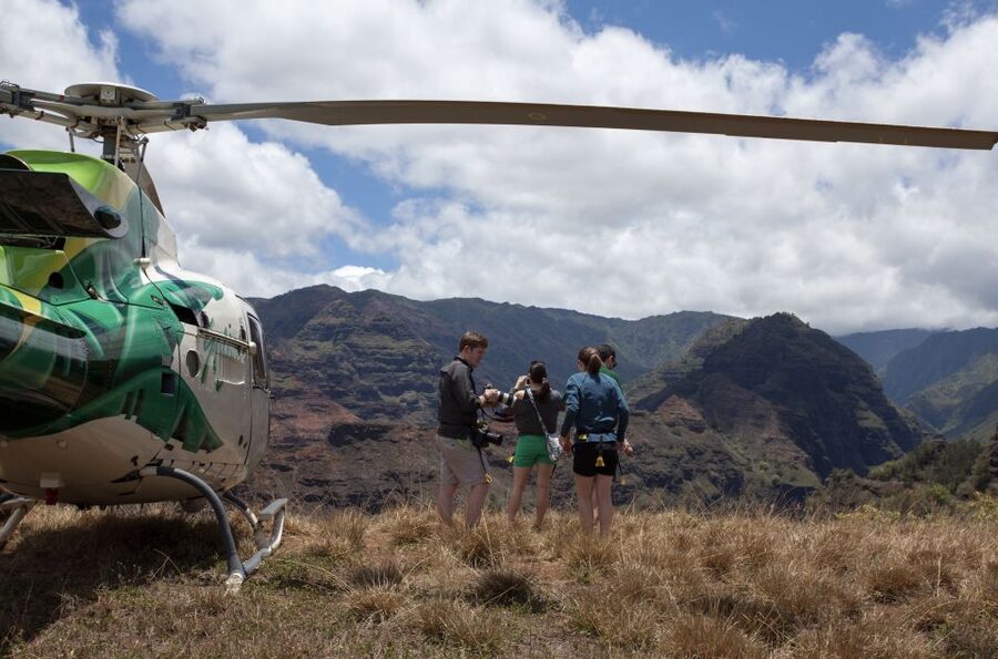 From Lihue: Kauai Sightseeing Helicopter Flight - From Lihue to Manawaiopuna Falls: the Jurassic Park moment