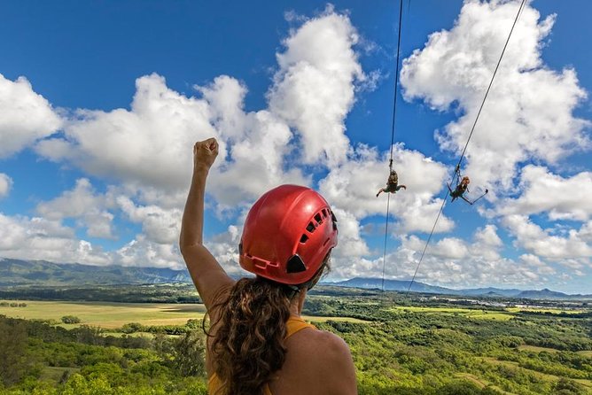 Hawaii Kipu Ranch PowerLine Zipline with Guide - What to Wear on a Kauai Working Ranch