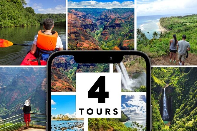 Kauai Adventure Bundle: 4 Epic Audio Driving Tours - North Shore Day: From Hanalei Valley Views to Ke’e Beach