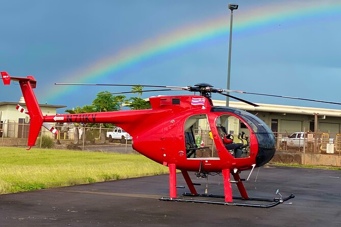 Kauai: Hughes 500 4-Passenger Doors-Off Helicopters - Hanalei Valley: rivers and more waterfall lines