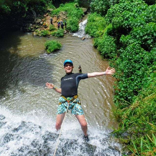 Kauai: Island Waterfall Adventure - Stop One: Bamboo Falls (About a 30-Foot Rappel) and the Mental Shift