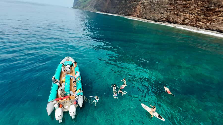 Kauai: Nā Pali Coast Zodiac Raft Sea Caves + Snorkel - Waimea check-in and the quick switch to the harbor