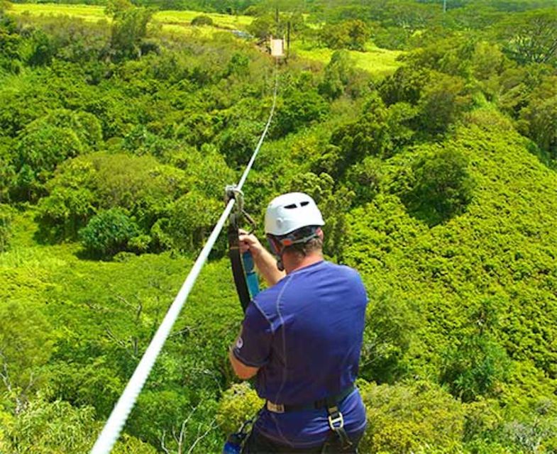 Kauai: Zipline Adventure - Gliding Above the Trees: Three Valleys, Mountains, and Southern Coastline