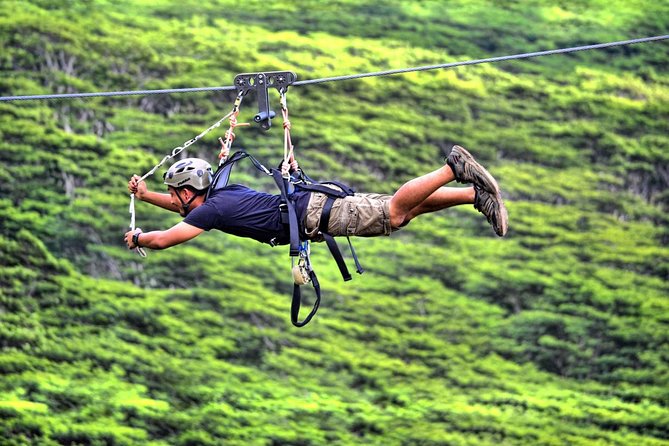 Koloa Zipline in Kauai - The Big Moment: Flying Over Waita Reservoir on Eight Tracks