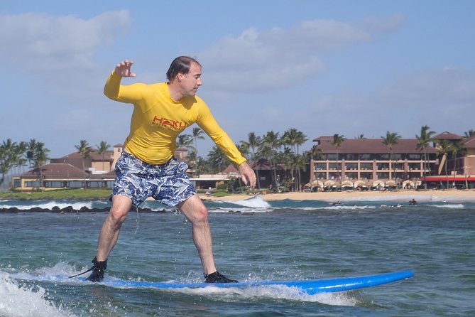 Po'ipu Surf Lesson - Koʻa Kea Resort on Poipu Beach: where your surf lesson starts