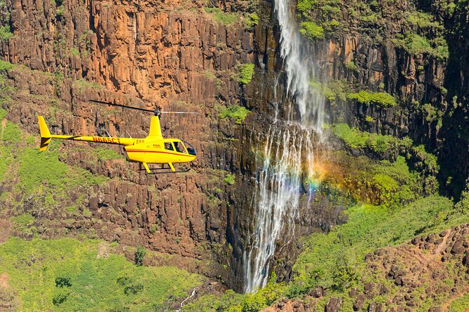 Private Kauaʻi Experience: Doors-Off ALL WINDOW SEATS - Stop 1: Manawaiopuna, the Jurassic Park waterfall from the air