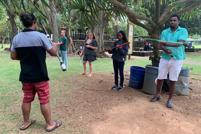 Samoan FireKnife Experience On Kaua'i - The 1-hour flow: talk-story, practice stick moves, then fire