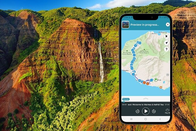 Waimea Canyon & Na Pali Driving Tour app - How the App Works: Offline Maps, GPS Turn-By-Turn, and Auto Audio
